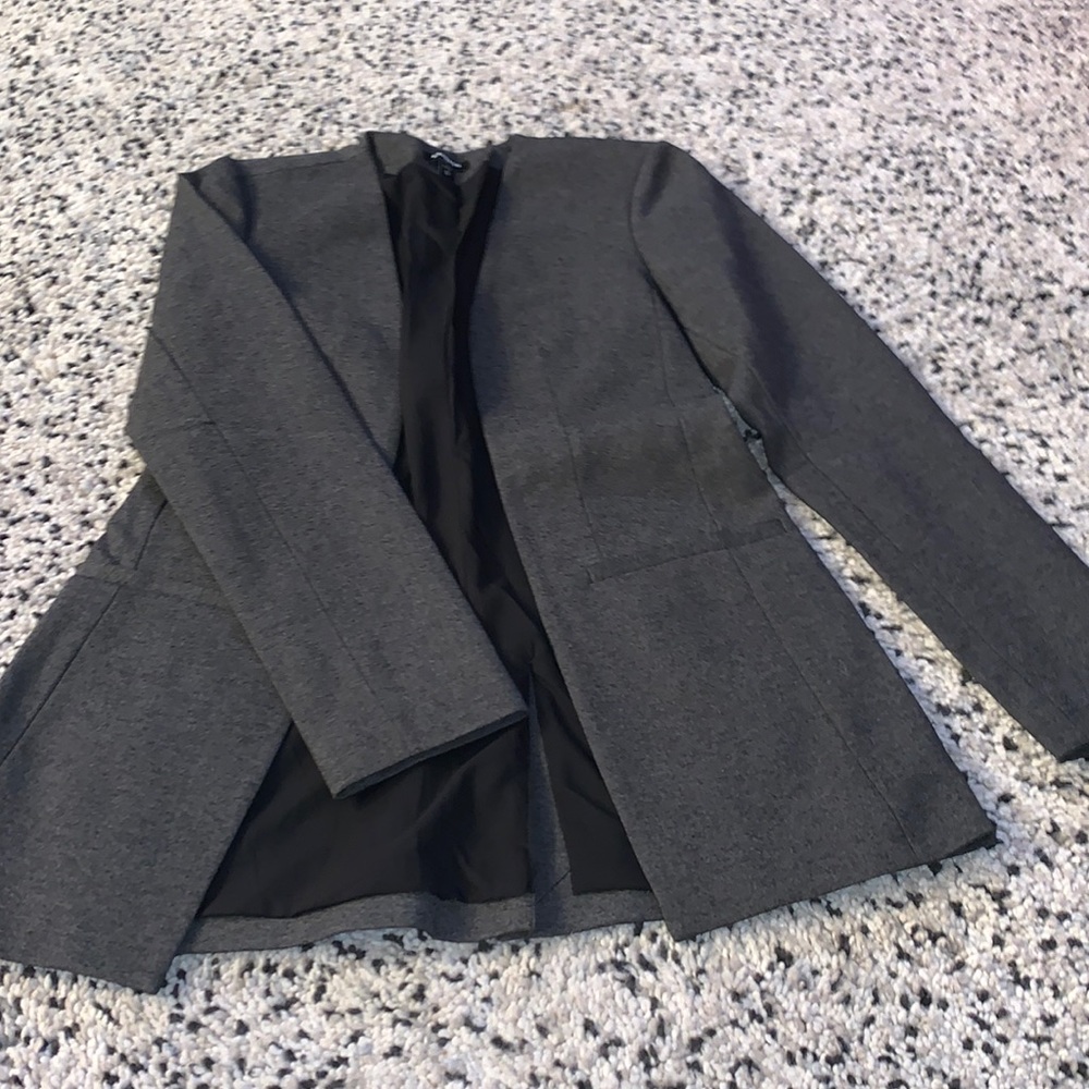 Express - charcoal grey blazer - XS